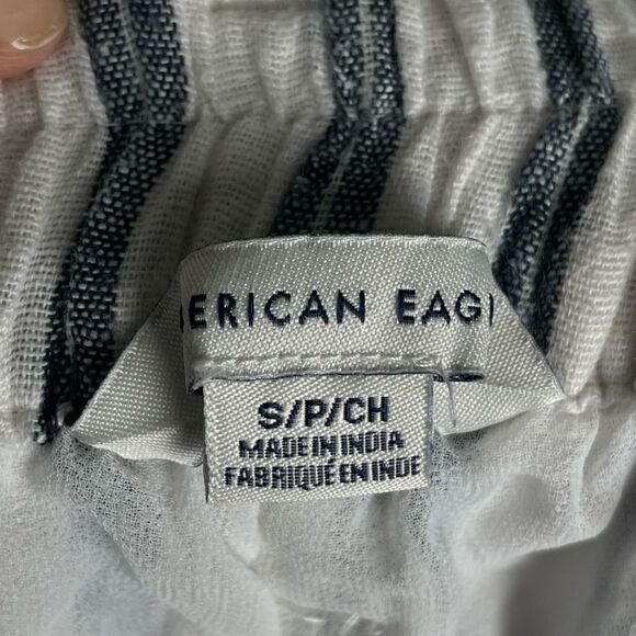 American Eagle Outfitter’s Linen Blend Stripe Wide Leg Pant - Women’s SP - Picture 4 of 9